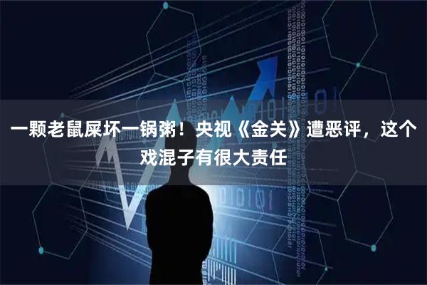 一颗老鼠屎坏一锅粥！央视《金关》遭恶评，这个戏混子有很大责任